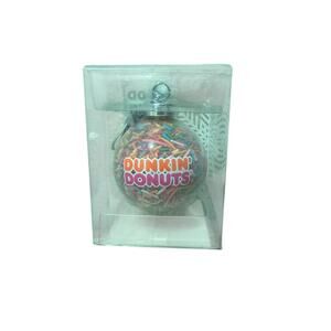 NIP 2015 HTF DUNKIN DONUTS SPRINKLES CHRISTMAS BALL ORNAMENT